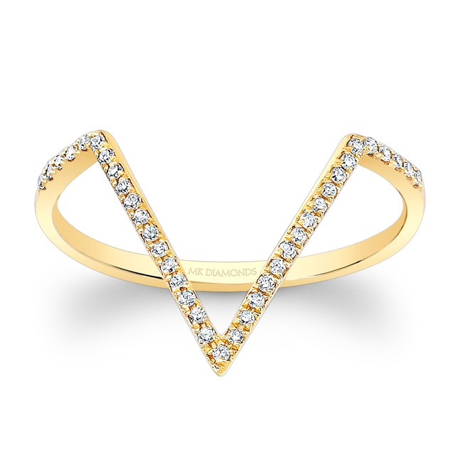 Gold tone cz ruby-white v shape vanki finger ring dj-40600 – dreamjwell-demhanvico.com.vn