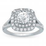 Ladies White Gold Diamond Engagement Ring